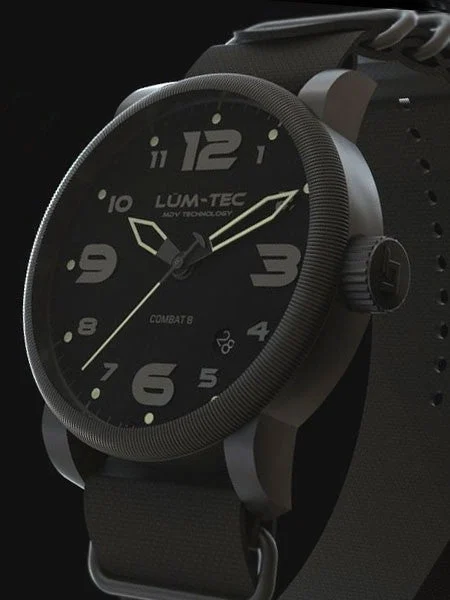 Lum Tec Lum-Tec Combat Phantom Swiss Automatic Watch with Double Curved Sapphire Crystal #Combat-B43 43 mm kol saati