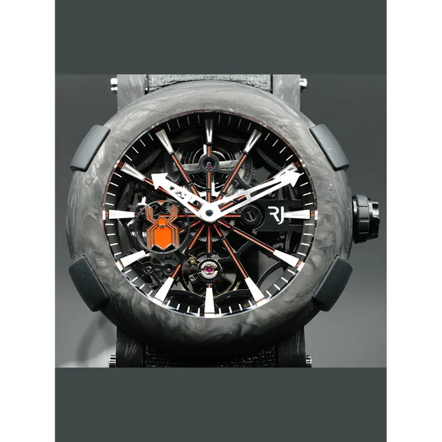 RJ - Romain Jerome Arraw Spiderman Carbon 1C45S.BBBR.1023.PR.SPM19 210000019169 kol saati