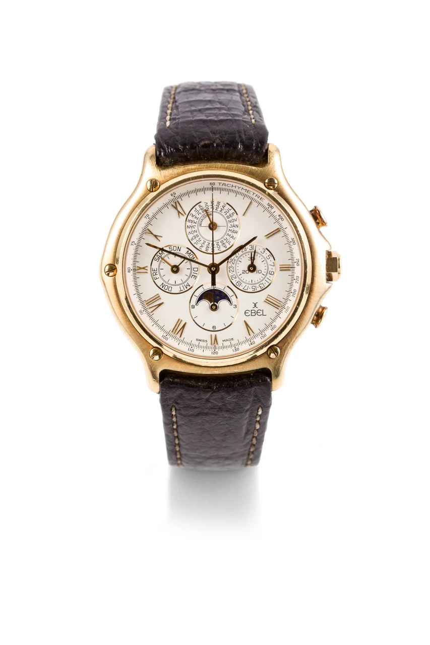 Ebel ''Quantieme Perpetuel'' Ebel ''quantieme Perpetuel'',case Number 64102610 8136901 40 mm kol saati