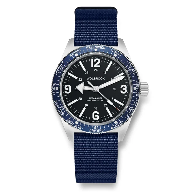 Wolbrook 22-SWM-004-NYL-BLU kol saati