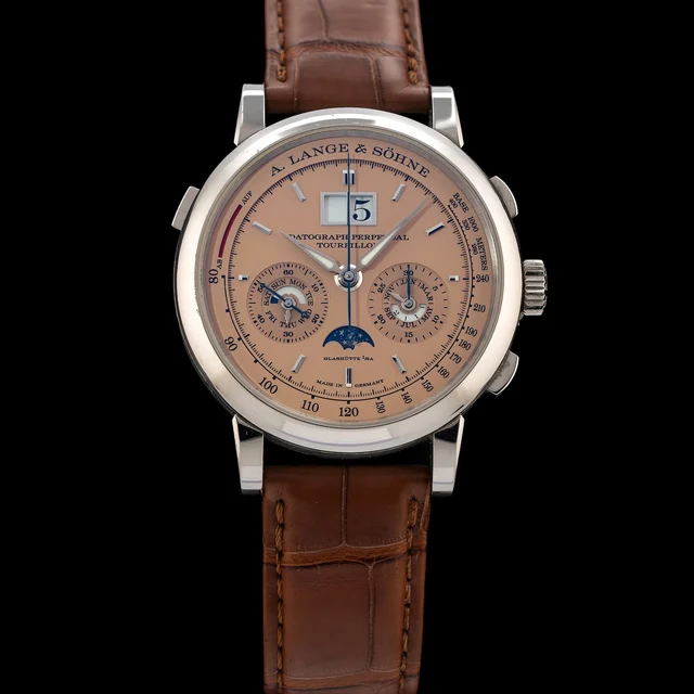 A. Lange & Sohne Lange & Söhne Datograph Perpetual Tourbillon POC210009N38682 kol saati