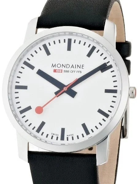 Mondaine Railways Quartz Dress Watch with a 41mm Case, Sapphire Crystal #A638-30350-11SBB 41 mm kol saati