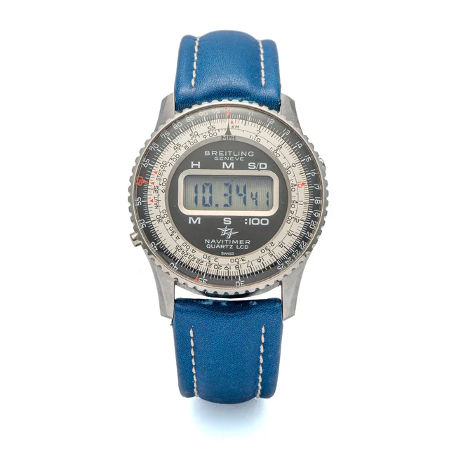 Breitling Ref. 9406, quartz, electronic LCD digital display, multi-function; “Navitimer Qu