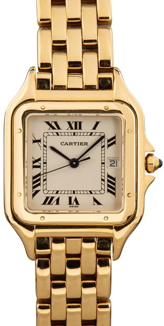 Cartier Panthere 18k Yellow Gold Large Model 887968 kol saati