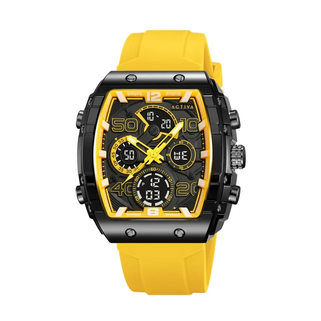 Activa Vion X Invicta Digital Essentials Watch - 45mm. Yellow (ACW8109-003) kol saati