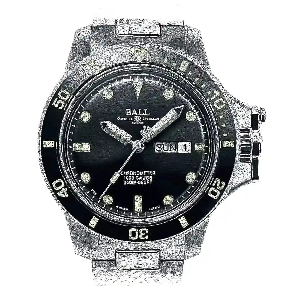 Ball Engineer Hydrocarbon 33603 43 mm kol saati