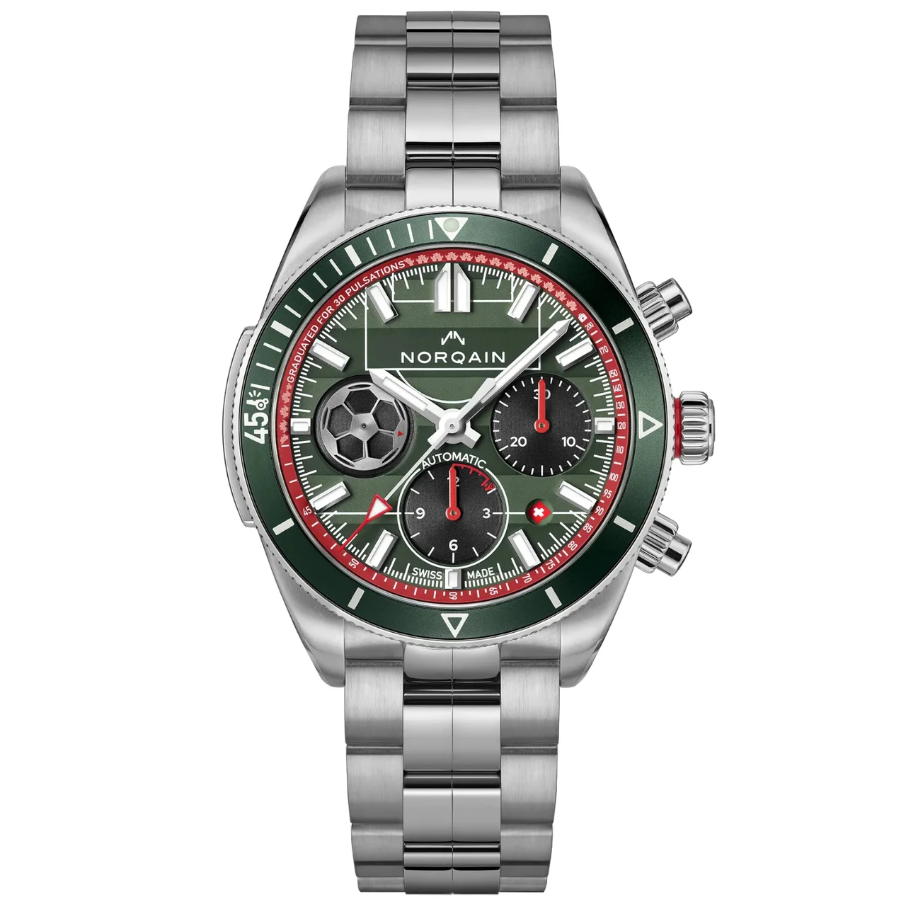 Norqain Adventure Chrono Swiss Football National Team Limited Edition N1500.19S01.E01 kol saati