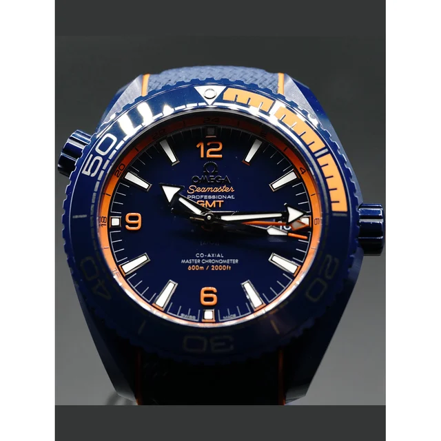 OMEGA Seamaster Planet Ocean 600M GMT Big Blue 215.92.46.22.03.001 210000018811 kol saati
