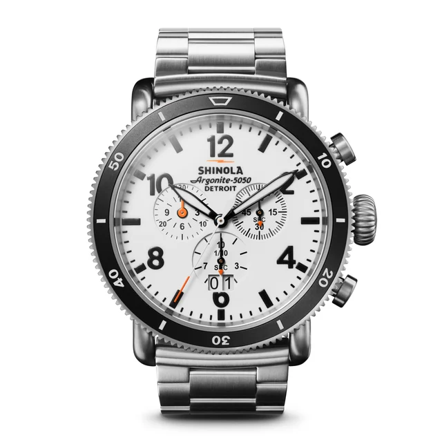 Shinola The Runwell S0120224028-1-Wht-48-USA kol saati