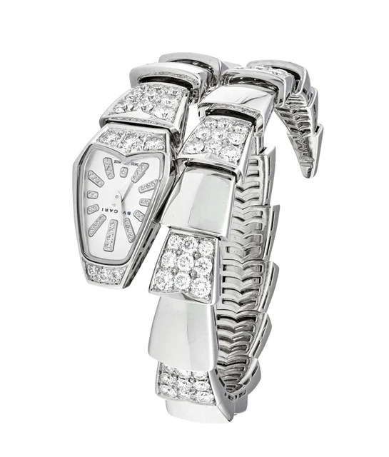 Bulgari BULGARI REF. 101787, BULGARI SERPENTI SCAGLIE 18K WHITE GOLD WITH DIAMONDS AND MOT