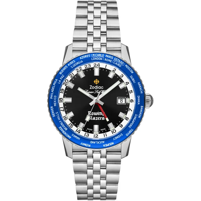 Zodiac Rowing Blazers ZO9414 Super Sea Wolf World Time GMT kol saati