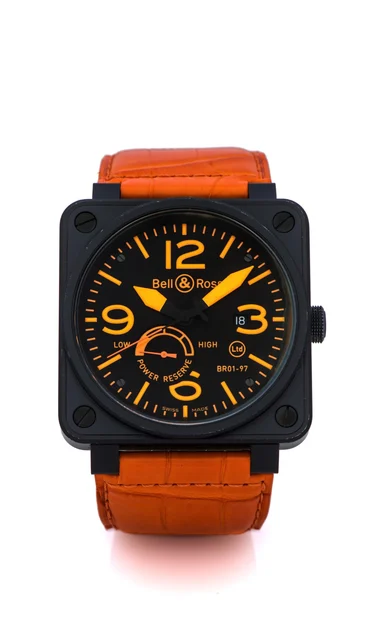 Bell & Ross BELL & ROSS REF. BR 01-97 PVD STEEL LIMITED EDITION kol saati