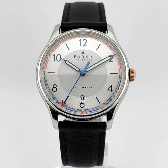 Farer Universal Automatic 39.5mm Silver Dial + 2 Extra St Universal Automatic 39.5mm Silve
