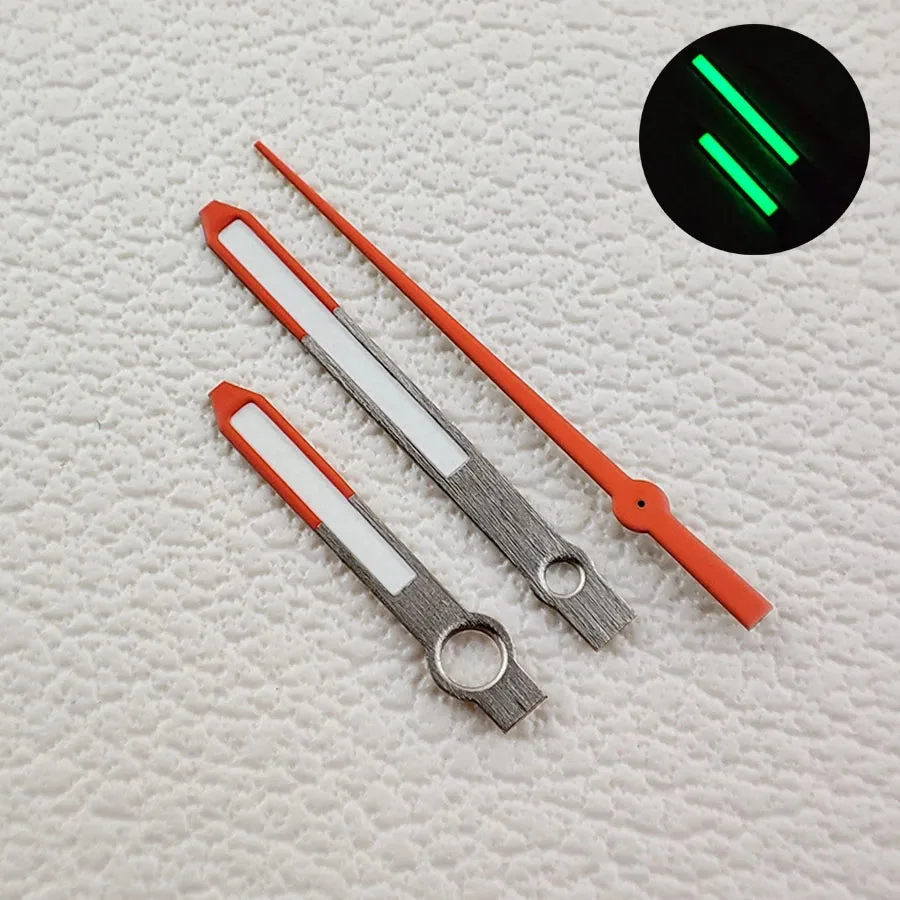 Tandorio Orange Hands Splicing Together Three Hands Green Luminous Hands Watch Accessories For NH34 NH35 NH36 4R 7S Movement 1005007918092321-N67 kol saati