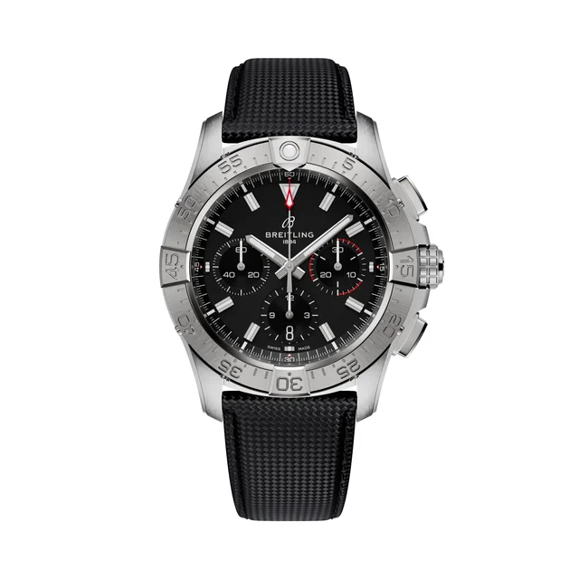 Breitling Avenger B01 Chronograph 42 Black Dial & Strap AB0146101B1X1 kol saati