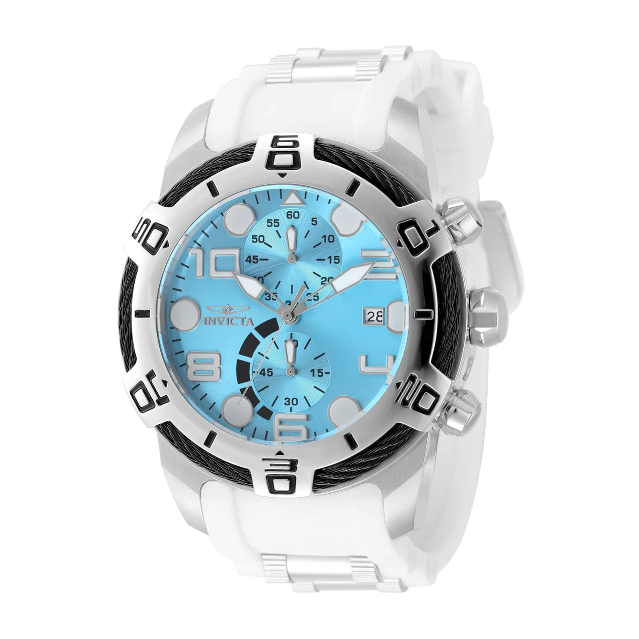 Invicta Bolt Nexus X Watch - 50mm. White. Steel (50584) 50 mm kol saati