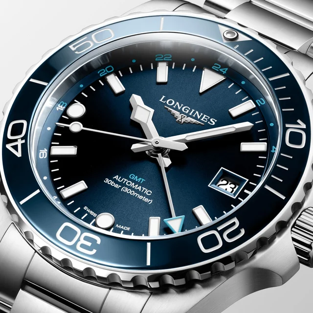 Longines Hydroconquest Gmt L3.790.4.96.6 kol saati
