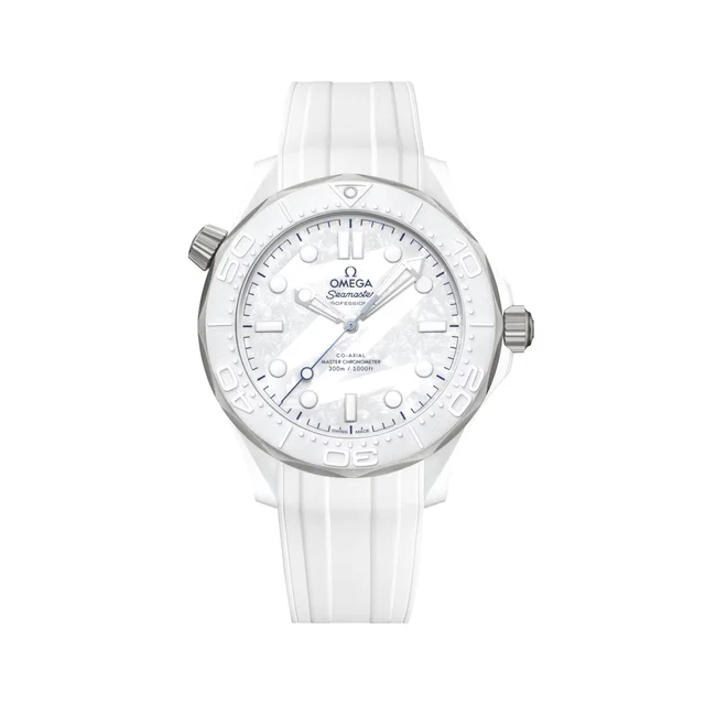 OMEGA Seamaster Diver 300M Milano Cortina 2026 43.5mm - White on Rubber Strap O52292442004