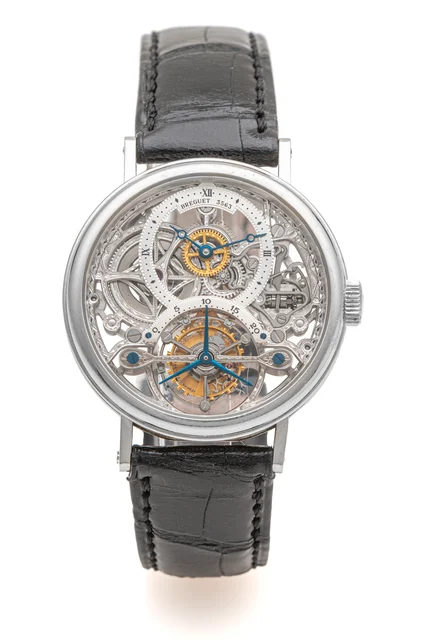 Breguet BREGUET, REF. 3355, TOURBILLON SKELETON, PLATINUM kol saati