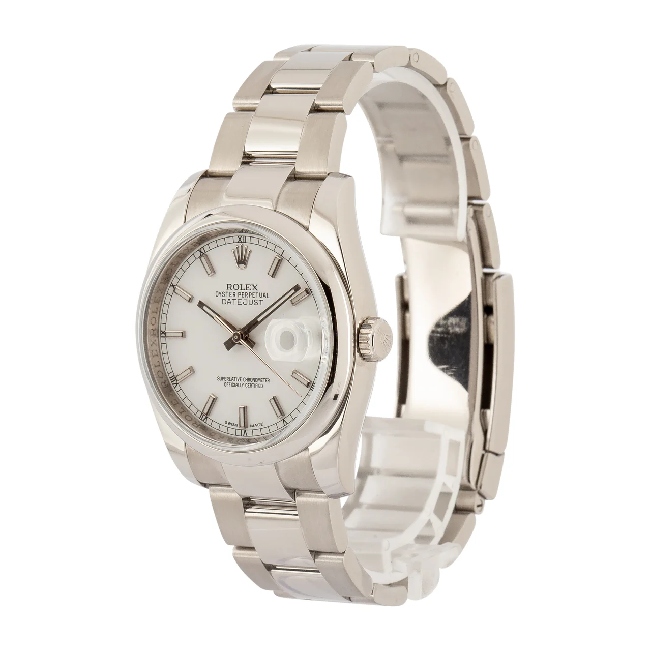 Rolex Datejust 116200 Silver Dial 116200SSO 36 mm kol saati