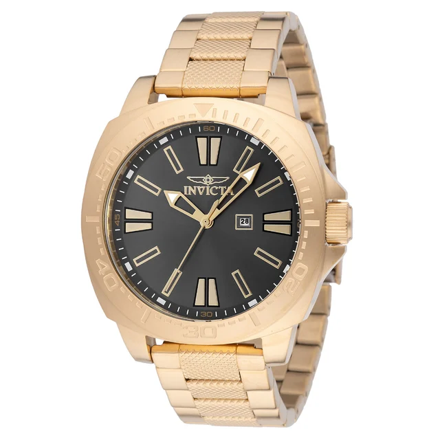 Invicta Open Box Speedway Veylance Watch - 46mm. Gold (AIC-48934) kol saati