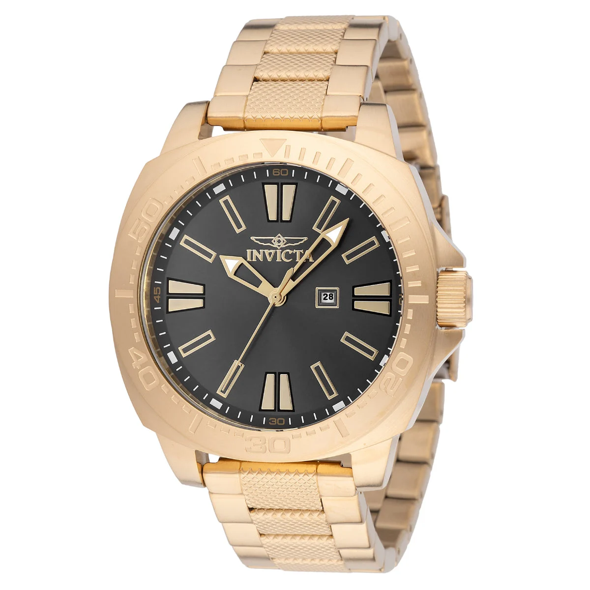 Invicta Open Box Speedway Veylance Watch - 46mm. Gold (AIC-48934) 46 mm kol saati