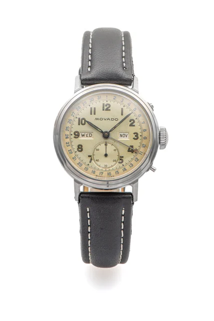 Movado MOVADO, REF. 14788, TRIPLE DATE, WATERPROOF BORGEL CASE, STEEL kol saati