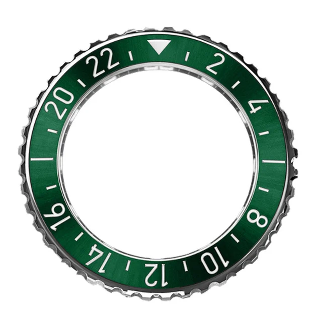 Formex Stainless Steel Bezel with Green Ceramic Insert for REEF GMT #BEZ-2200-001 kol saat