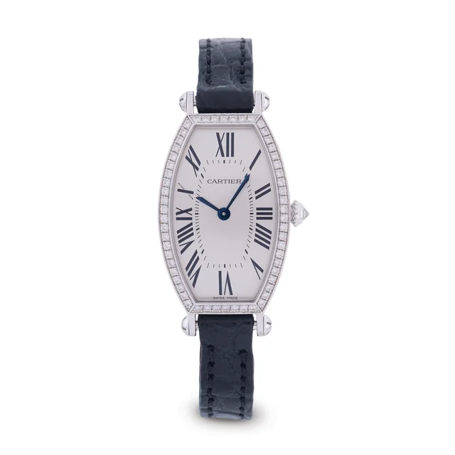 Cartier CARTIER, REF. 2711/ WE400131, TONNEAU, 18K WHITE GOLD AND DIAMONDS kol saati