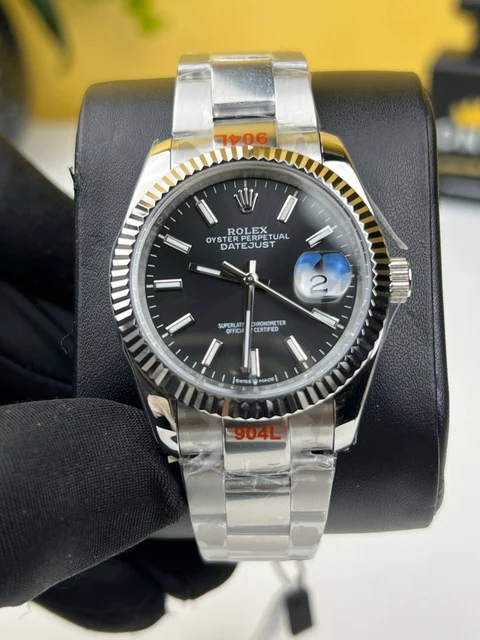 Rolex Date just Black Dial Oyster 36mm – Automatic Movement kol saati
