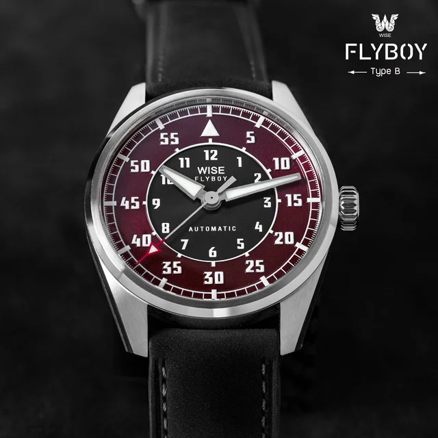 WISE FLYBOY FLB-15 Type B Stainless Steel 904L kol saati