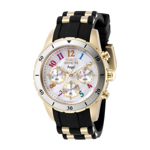 Invicta Angel Zenthia Watch - 40mm. Black, Gold (49803) kol saati