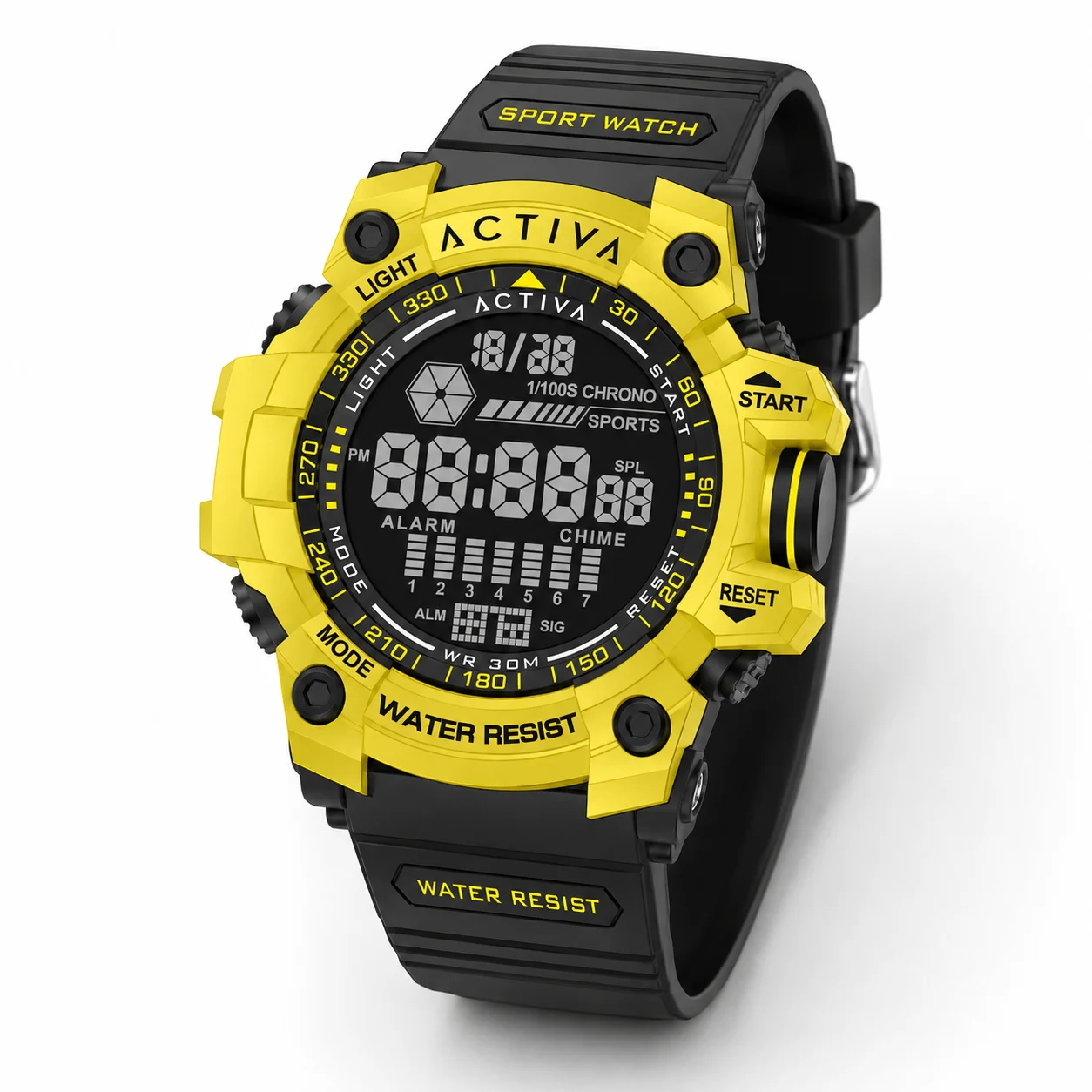 Activa Invicta Digital Watch - 56mm. Black (ACW8020-010) kol saati
