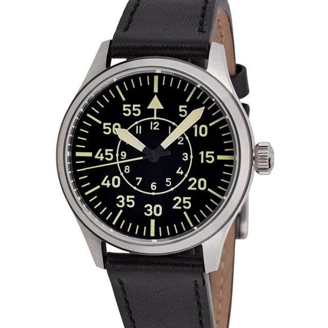 Islander Automatic Pilot watch with Black Dial and Sapphire Crystal #ISL-113 kol saati