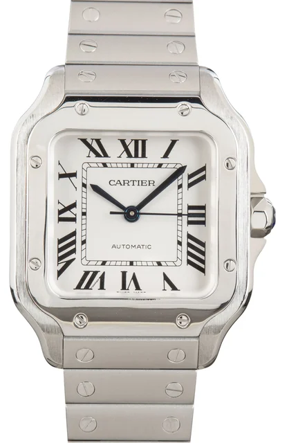 Cartier Santos De WSSA0010 Stainless Steel Medium Model kol saati