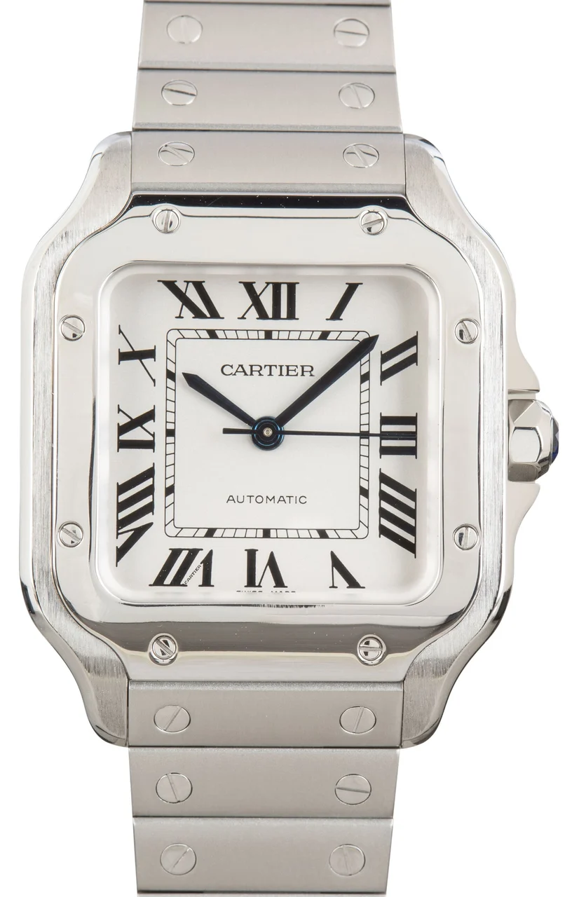Cartier Santos De WSSA0010 Stainless Steel Medium Model kol saati