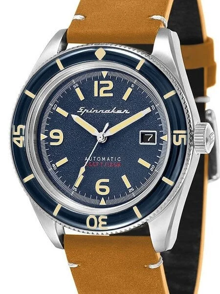 Spinnaker Fleuss Automatic Vintage Style Sports Watch with 43mm Case #SP-5055-05 kol saati