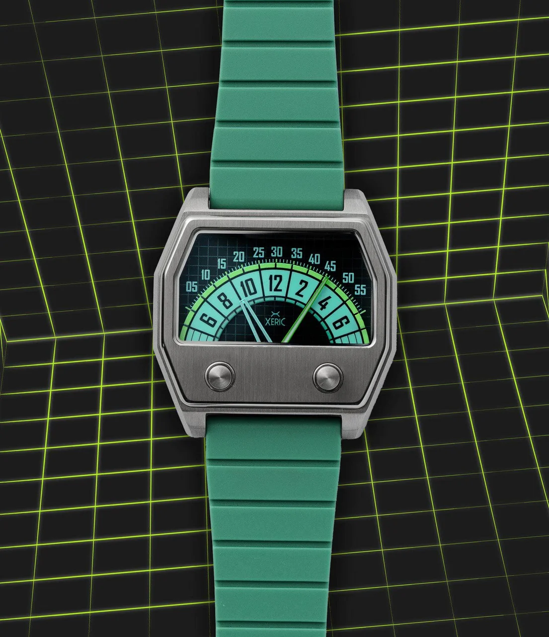 Worn & Wound Xeric x Sector Retrograde Night Vision SEC-1137-33R 37 mm kol saati