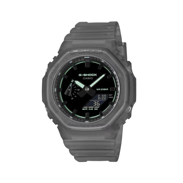 G-SHOCK Grey - Black on Resin Band GA2100K-1A kol saati