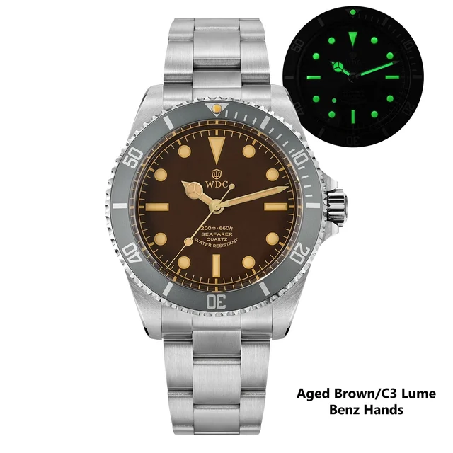 Watchdives Seafarer WD5513Q 40mm VH31 Sub Diver Watch 二手代发-Shelley-175 kol saati