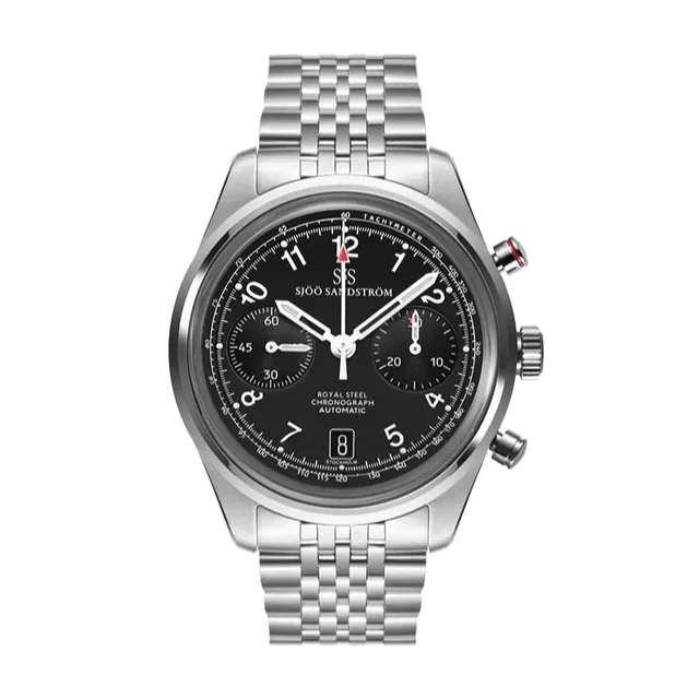 Sjöö Sandström Royal Steel Chronograph 021521 kol saati