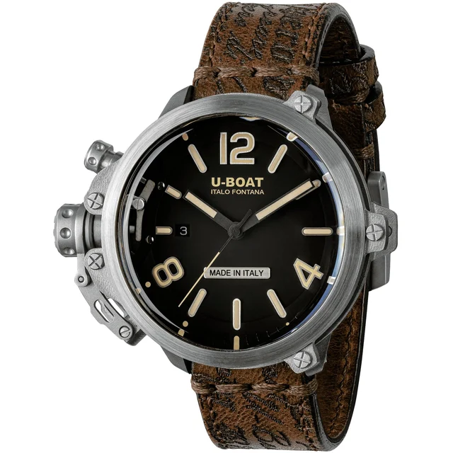 U-Boat Capsule 50mm SS BK BE 8807 kol saati