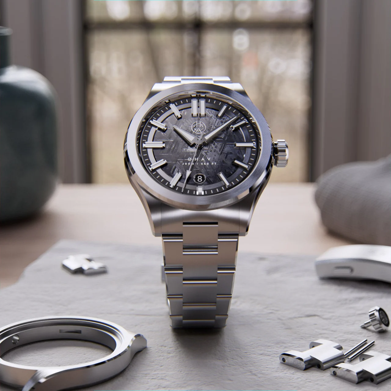 Henry Archer Ohav HAC-OHV-LNS-3LI 40 mm kol saati