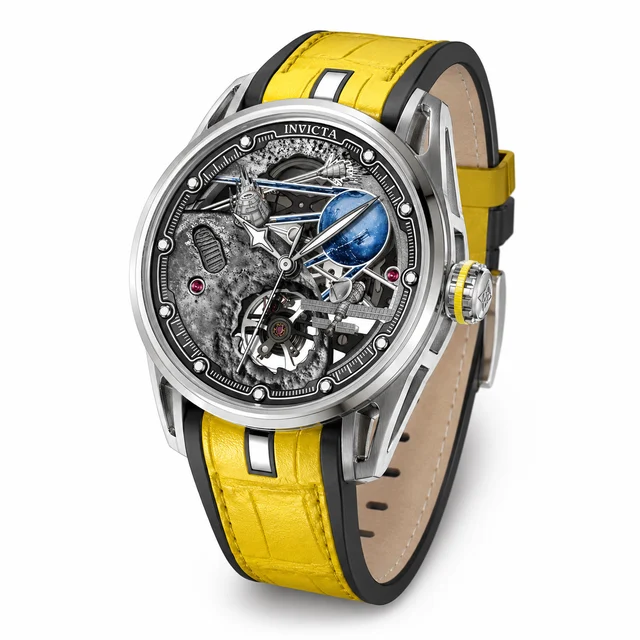 Invicta Celestial Naosia Automatic Watch w/ Skeleton Dial - 44.5mm, Yellow (70088) kol saa