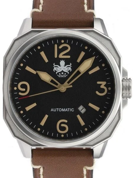 Phoibos Sentinel 200-Meter Automatic Watch with AR Sapphire Crystal #PY019C 50 mm kol saati