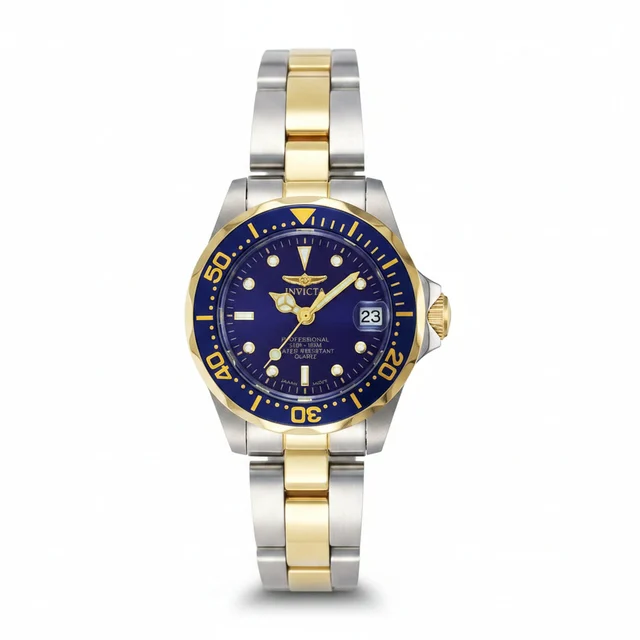 Invicta Open Box Pro Diver Auredrift Watch - 24.5mm, Steel, Gold (AIC-8942) kol saati