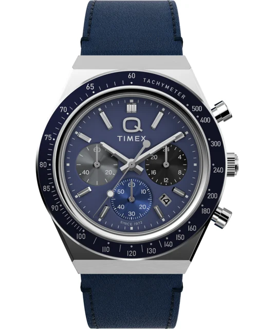 Timex Chronograph 40mm Leather Strap Watch TW2Y36100 kol saati