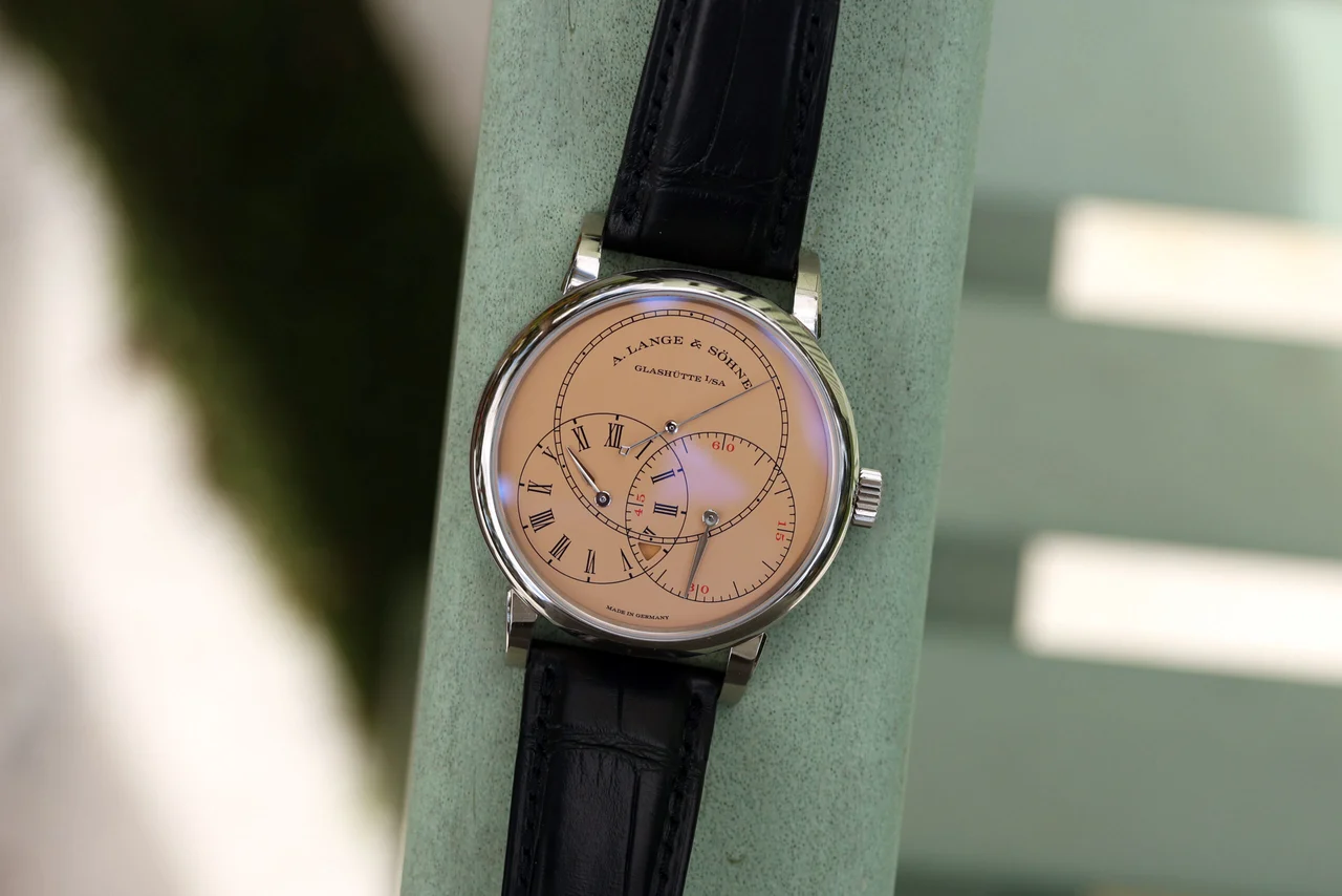 A. Lange & Sohne Richard Lange ref. 252.056 “Salmon Dial” 40 mm kol saati
