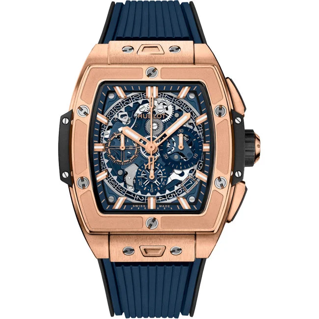 Hublot Spirit of Big Bang King Gold Blue 642.OX.7180.RX kol saati