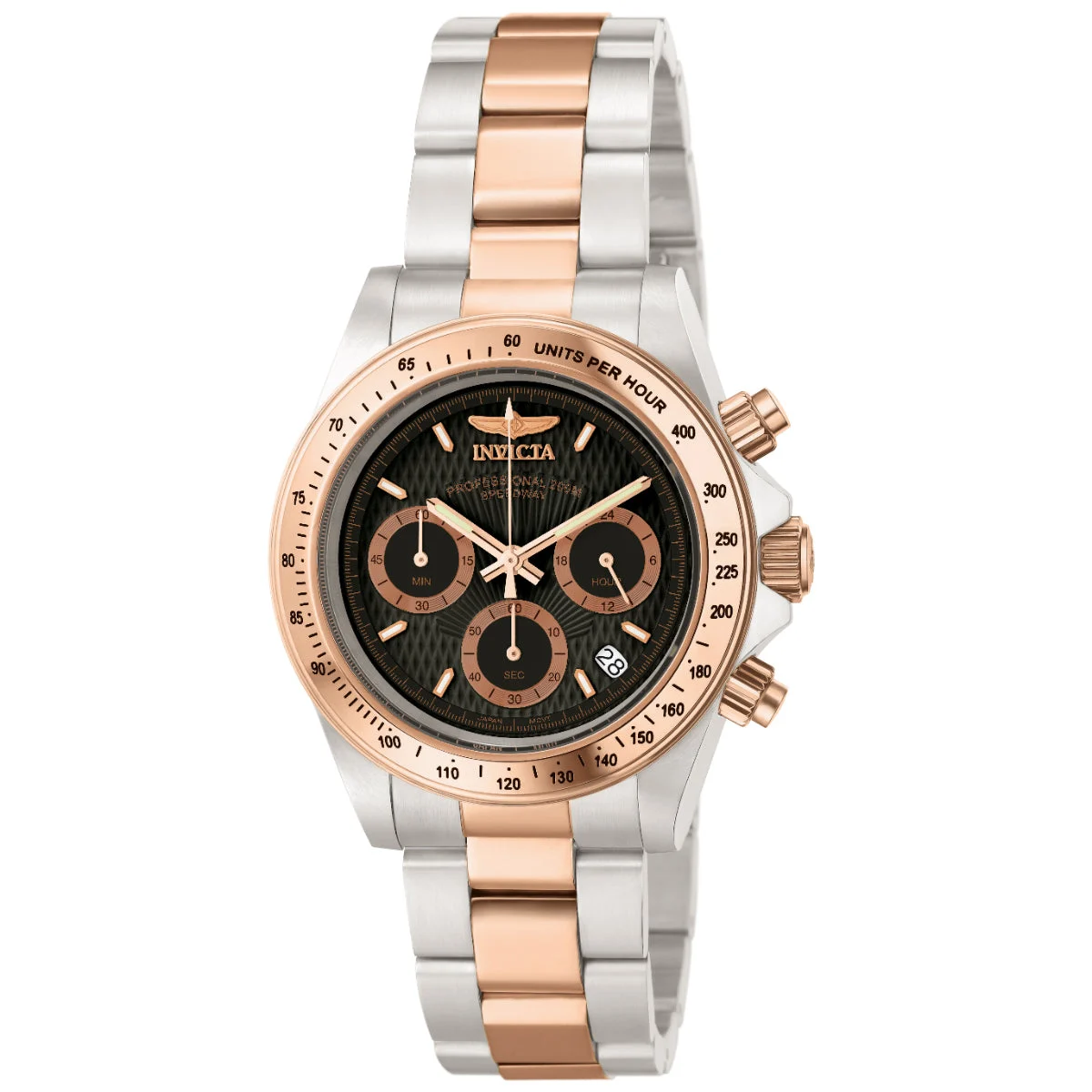 Invicta Speedway Torvane Watch - 39.5mm, Steel, Rose Gold (6932) 39.5 mm kol saati